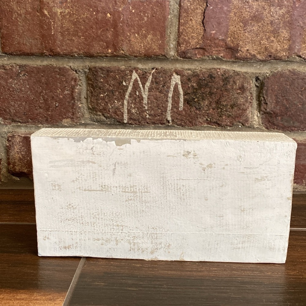 Hobby Lobby Dream white wood home decorative accent standing shelf or wall decor - Picture 3 of 4